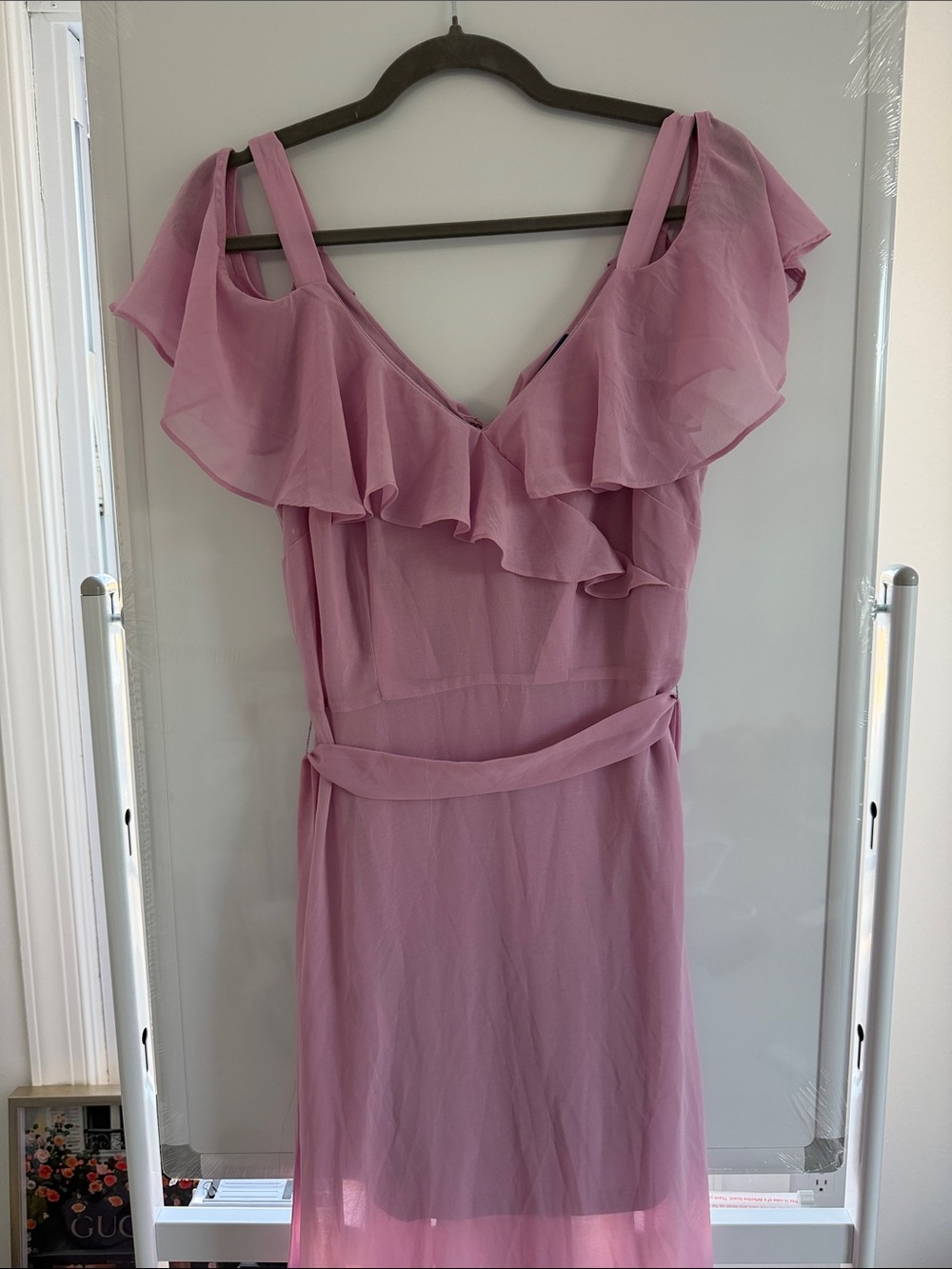 Disney Lilac One-Shoulder Ruffle Dress
